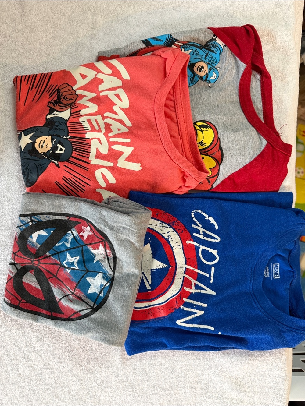 Marvel Kids Superhero Graphic Tees - bundle of 4